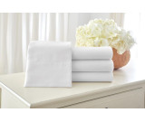 78" x 80" x 15" Five Star King Size White Fitted Sheet